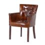 Gatsby Brown Leather Club Chair